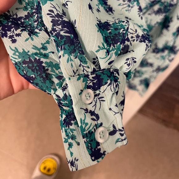 Floral Print Drape Front Mini Dress - Picture 6 of 7